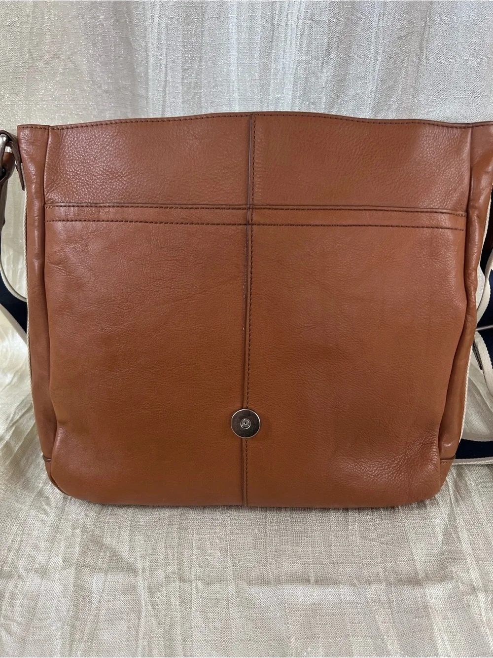 Coach F70655 Leather Messenger Bag Brown Laptop Crossbody Commuter VGUC
